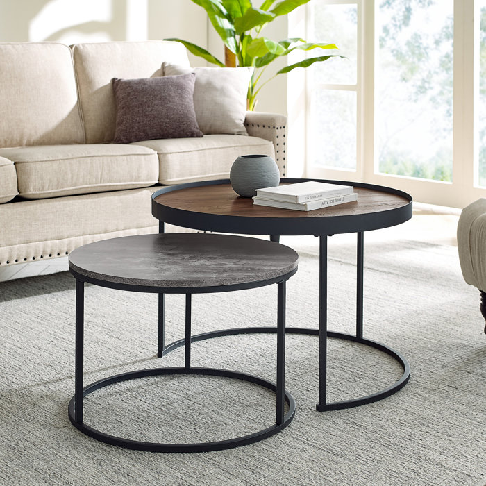 Union Rustic Eddyville Frame 2 Piece Nesting Tables & Reviews - Wayfair ...